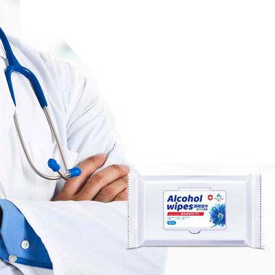 Ev Yetişkinleri Antiseptik Alkol Mendilleri CE FDA Onaylandı
