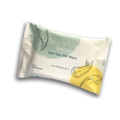 Eller / Yüz İçin Cilt Temizleyici Doğal Aloe Vera Islak Mendil