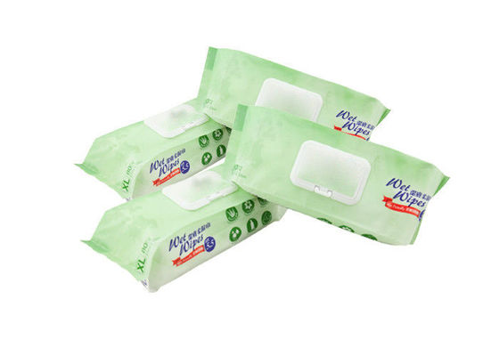 Spunlace Nonwoven Kumaş Tek Kullanımlık Hafif Yetişkin Islak Mendil