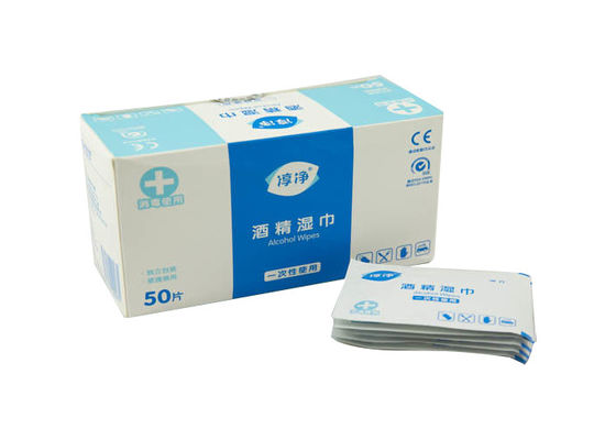 Antiseptik Nonwoven İzopropil Alkol Cerrahi İçin Hazırlık Pedleri