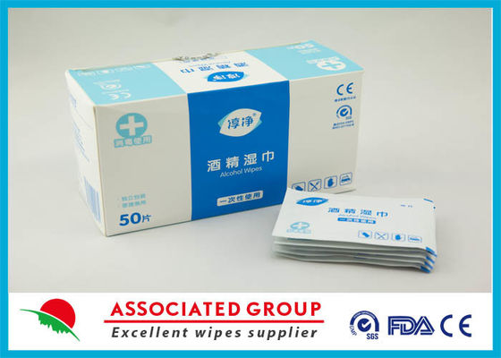 Antiseptik Nonwoven İzopropil Alkol Cerrahi İçin Hazırlık Pedleri